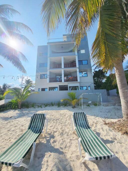 2 Rooms Apartment With Private Beach In Puerto Juarez Cancun Bagian luar foto
