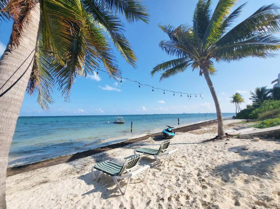 2 Rooms Apartment With Private Beach In Puerto Juarez Cancun Bagian luar foto